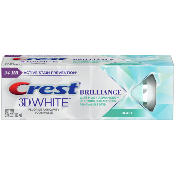 Kem Đánh Răng Crest 3D White Brilliance 110g - BLAST